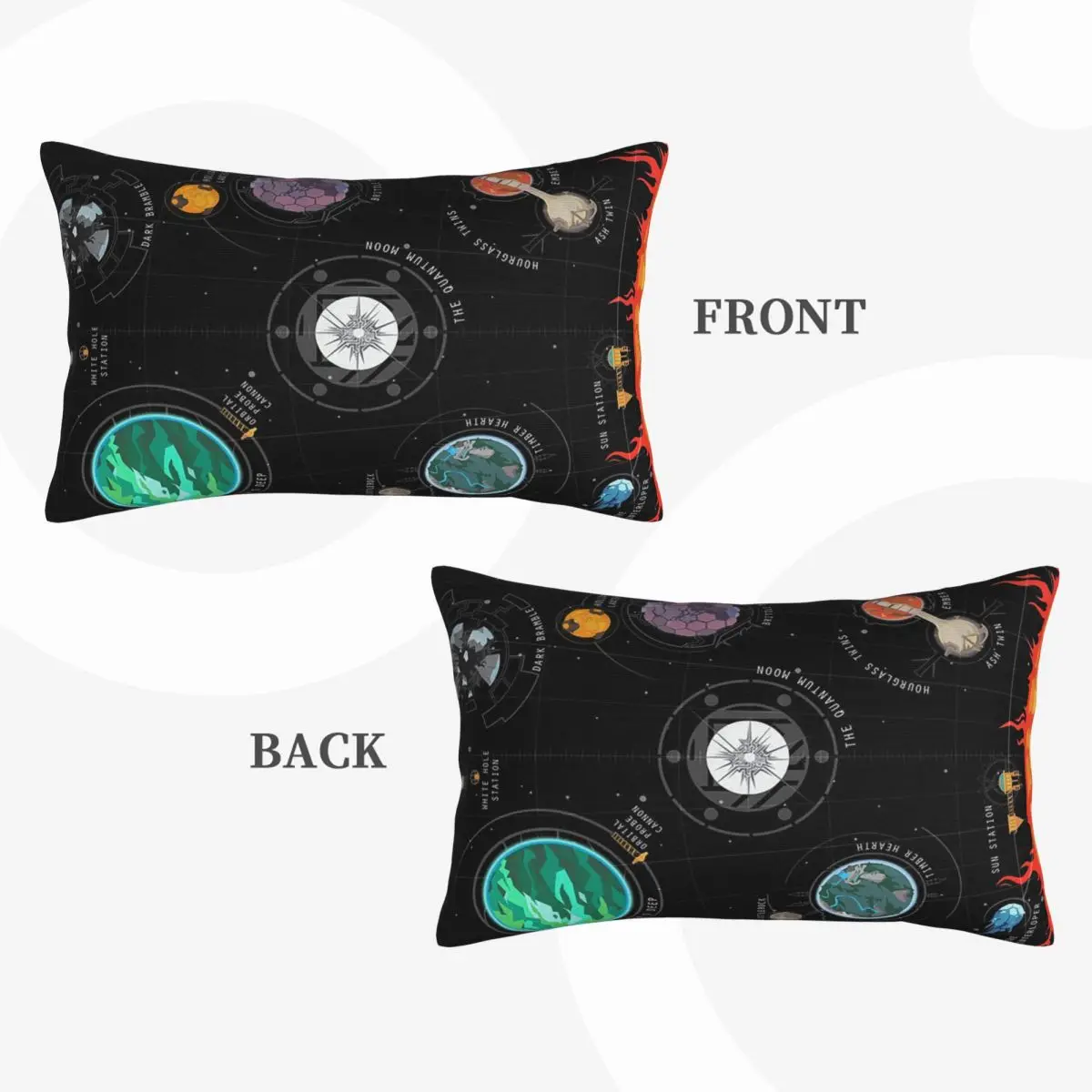Outer Wilds System Rectangle Pillowcase Cushion Cover Decorative Bedroom Bed Home Comfort Throw Pillow