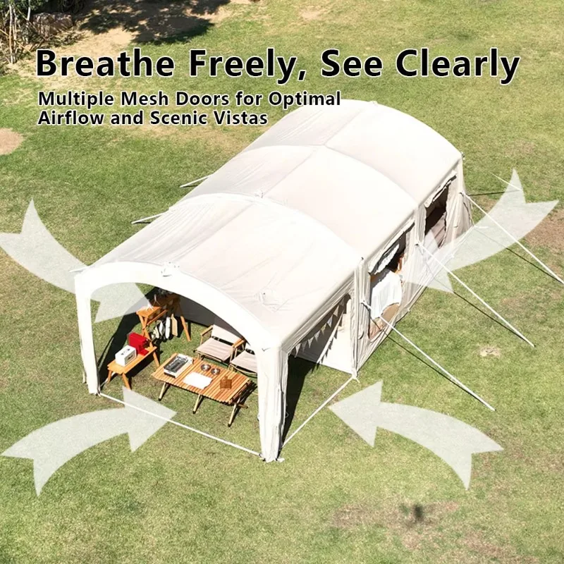 #￥OEM New Arrival Tunnel Tent Wholesale Family Luxury Outdoor Holiday Inflatable Camping Tent for Events Activity