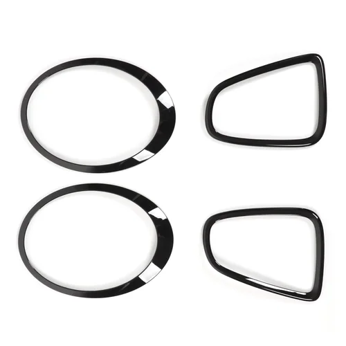 Imagen 2 del producto 4pcs Gloss Black Headlight & Taillight Surround Cover Trims For Mini R56 R57 R58 R59 Cooper S & JCW 2007-2015