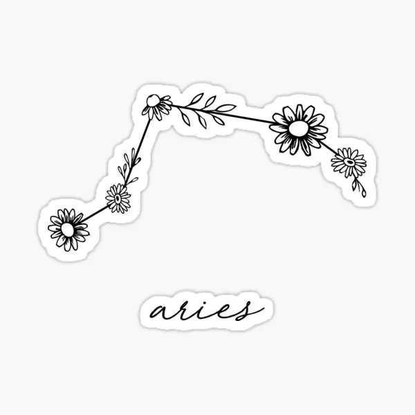 Наклейки на автомобиль с созвездиями знаков зодиака Овен, 5 шт., наклейки на окна ноутбука, бутылки с водой, мультяшный фон для стены дома