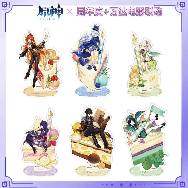 Anime Genshin Impact Furina Venti Raiden Shogun Acryl Staande Board Teken Cosplay Cartoon Gift