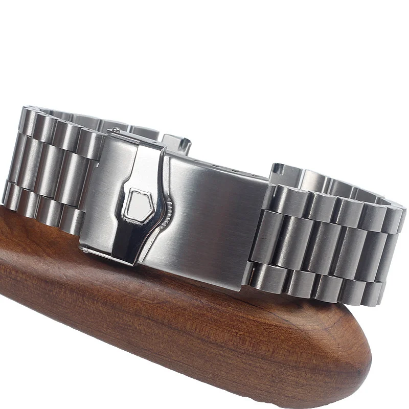 High Quality Solid Stainless Steel Watch Band For TAG Heuer F1  Monaco Aquaracer Metal Watch Strap Silver Men 20mm 22mm
