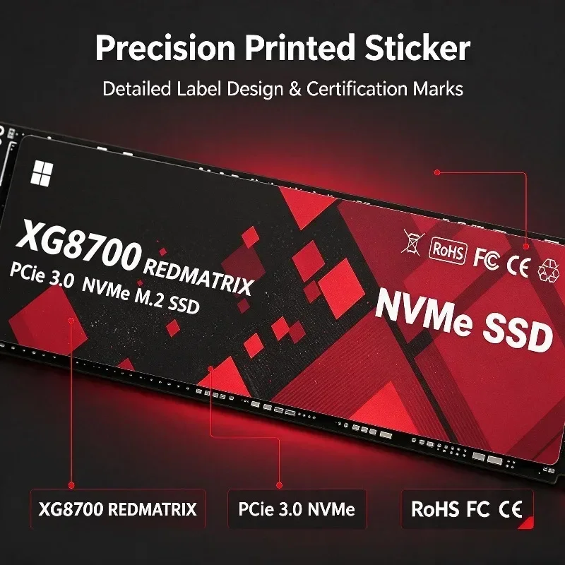 M.2 NVMe XG8700 SSD PCIe 3.0 High‑Speed Internal Gaming Solid State Drive 500GB 1TB 2TB 4TB Capacity for PC Laptop