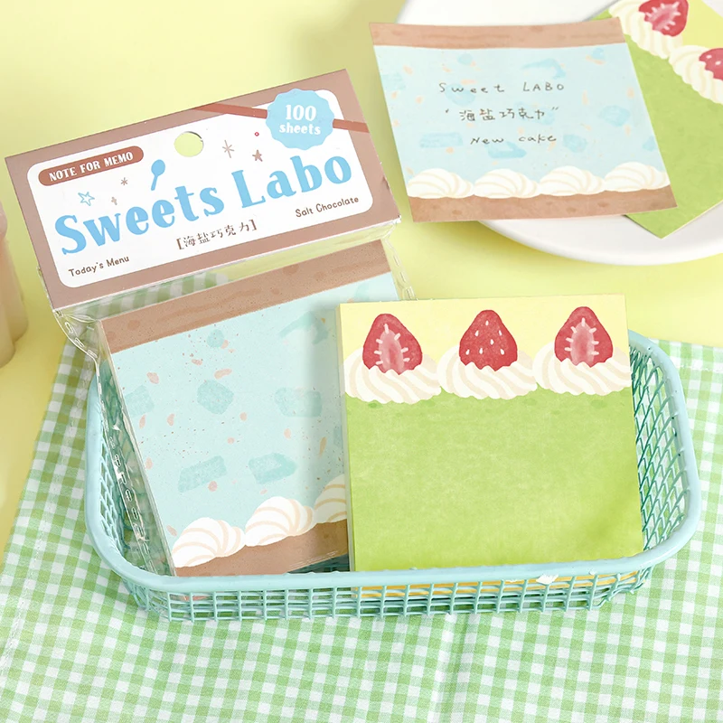 100 Uds. Material para notas, pastel, comida, estética, papel para manualidades, suministros escolares y de oficina, diario basura, decoración para álbum de recortes, papel de fondo