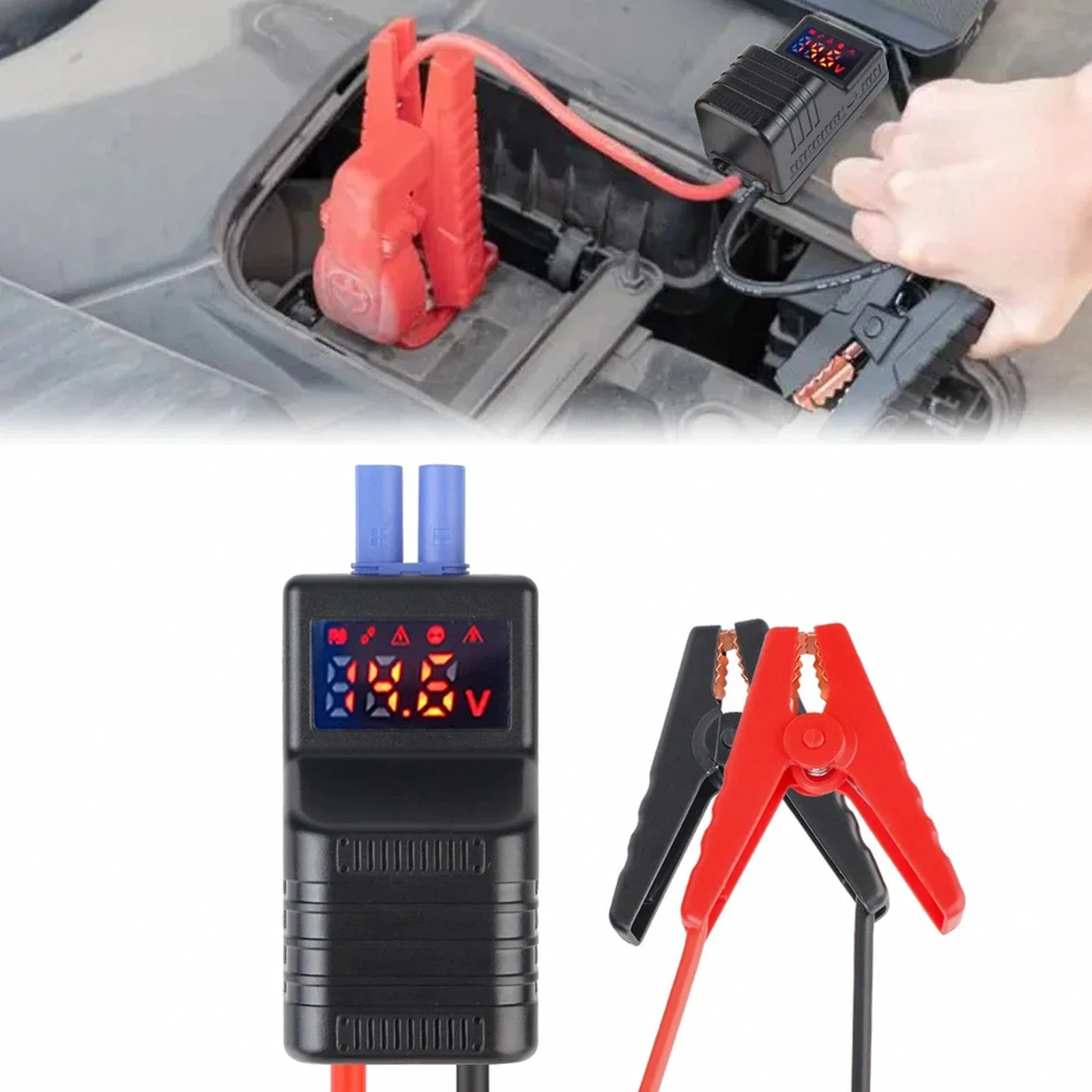 Mit EC5-Steckverbinder Notfall-Starthilfekabel-Clip Intelligente Klemme Booster Anti-Reverse-Verbindung 650A 12V
