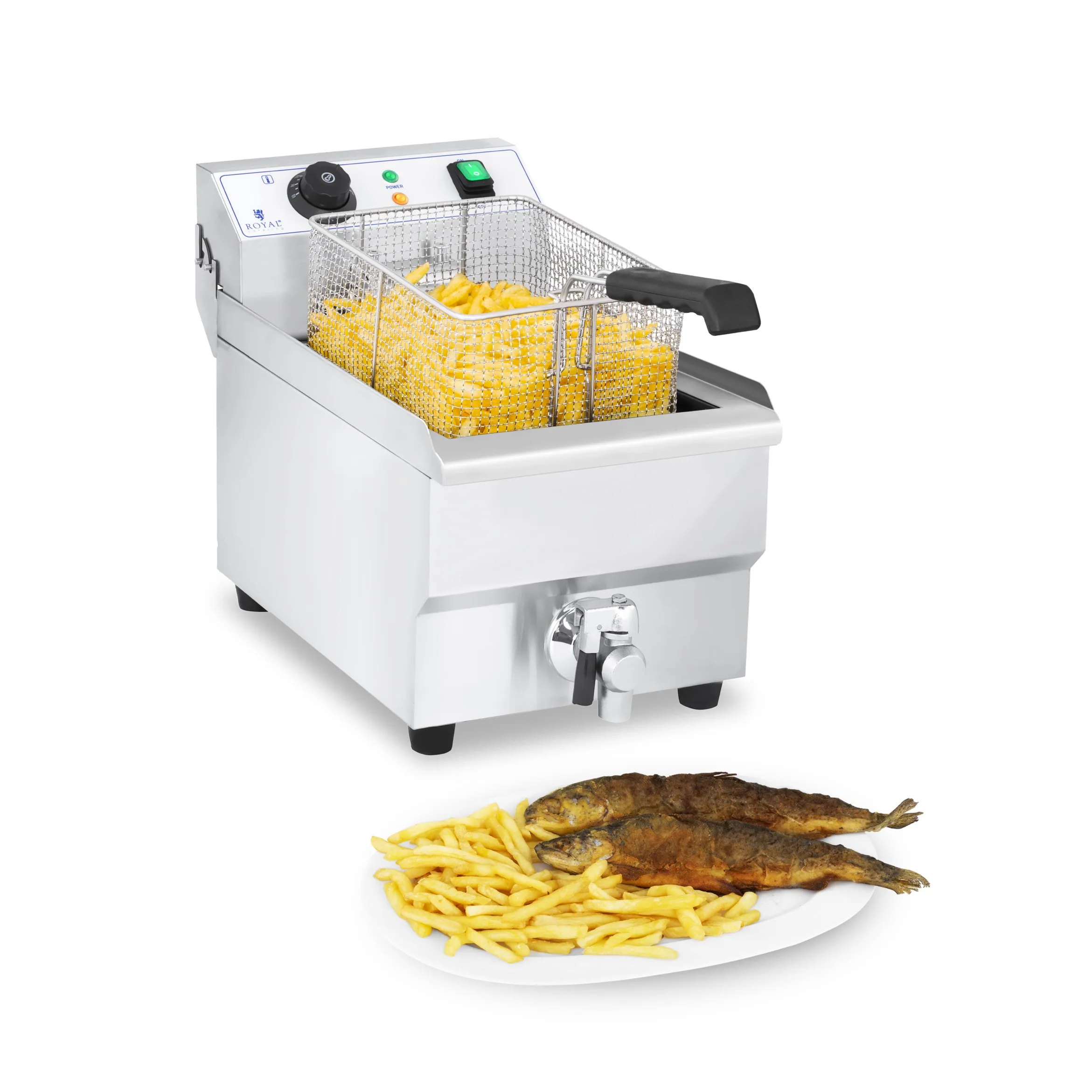 Electric Deep Fryer Machine for Home 10ltr Single Tank Commercial Fryer with Basket Pressure Fryer