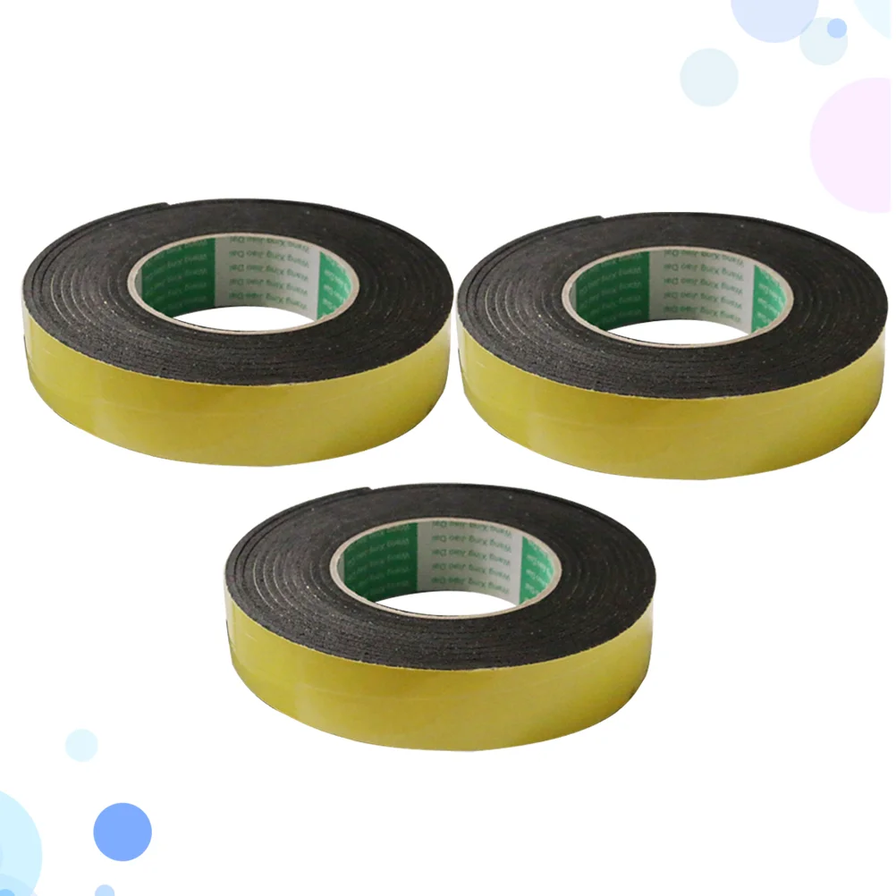 3 Pcs Glue Strip Adhesive Sticker 3mm EVA Sponge Tape The Stickers Single Sided