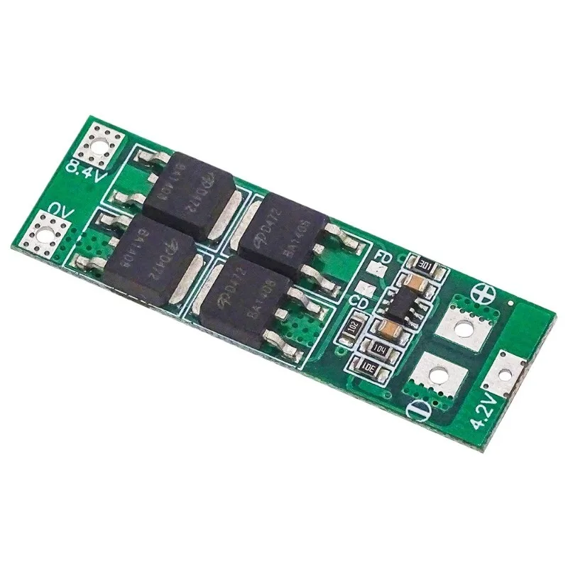7.4V 8.4V 2S 20A BMS Board, 18650 Li-ion Battery Protection Module with Overcharge/Over-discharge Protection