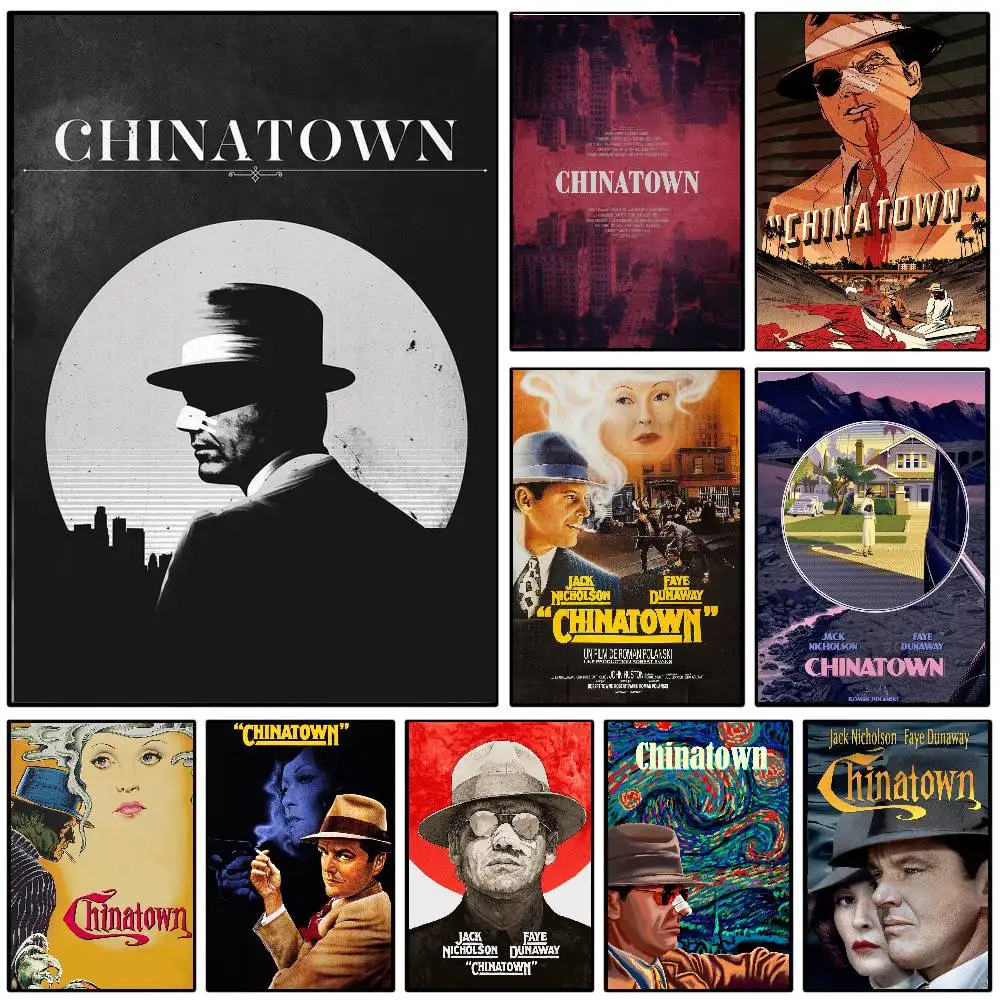 C-Chinatown Thrilling And Suspenseful Movies Posters Living Room Bar Cafe Quality Canvas Vintage Style Comics Painting Art Home