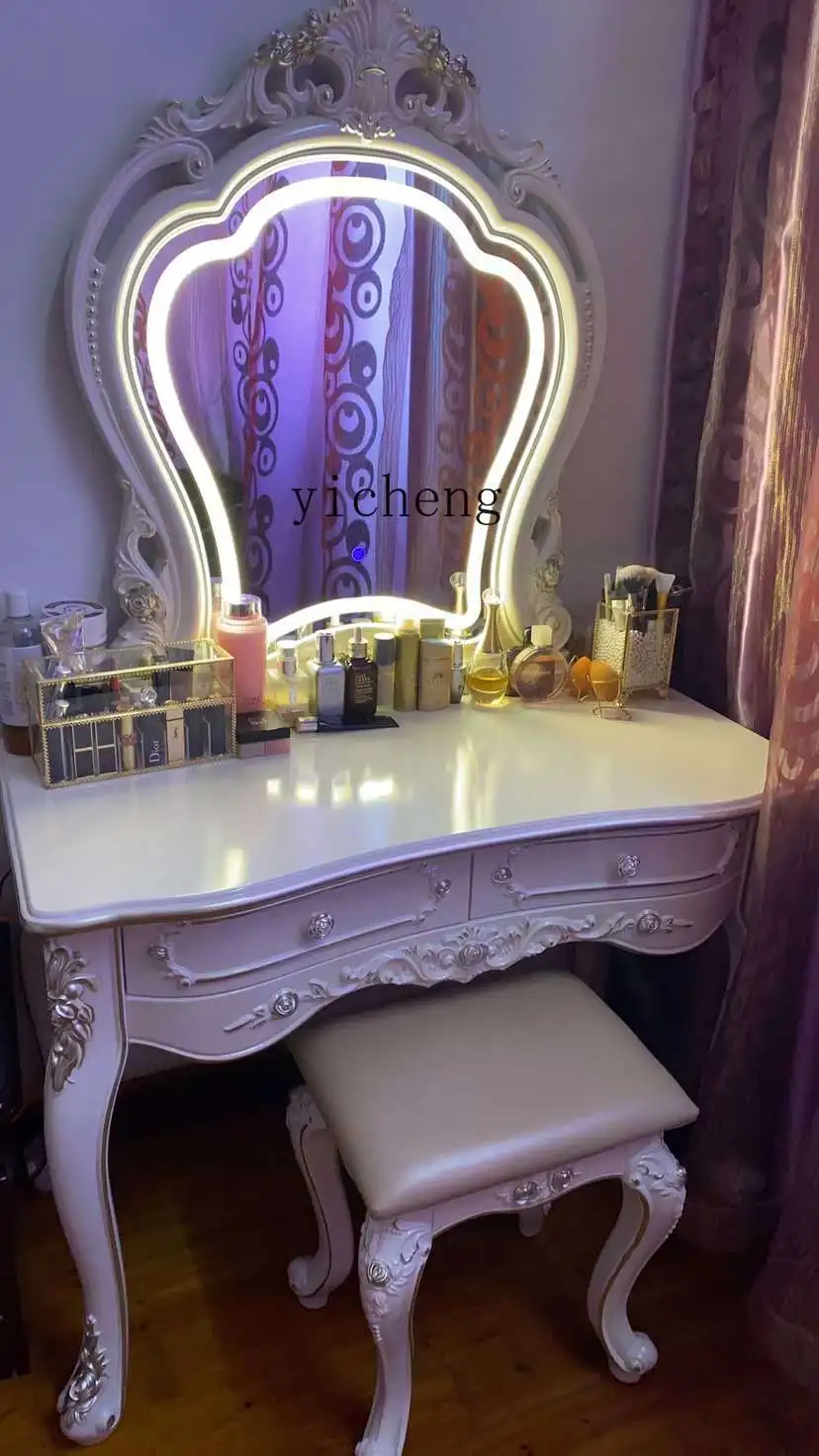 L1 Dressing Table Bedroom Solid Wood Makeup Table Small Apartment Makeup Desk