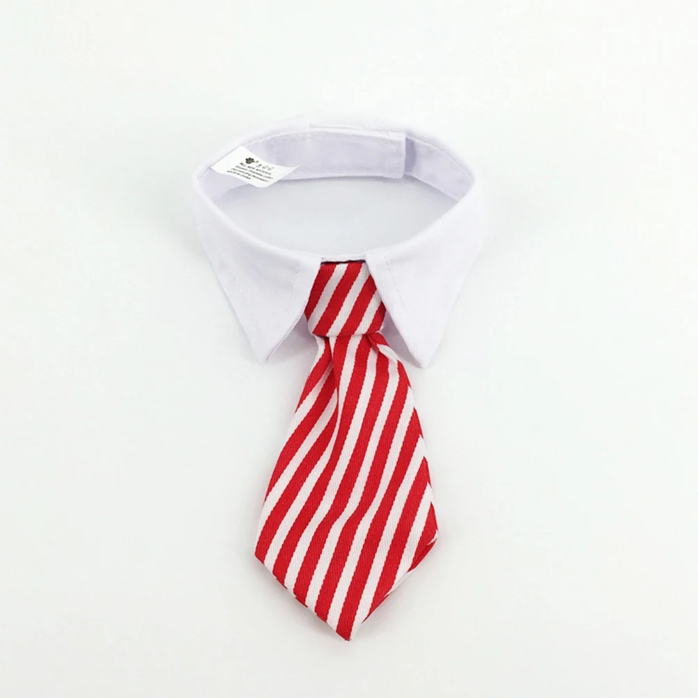 

Red White Tie Adjustable Pet Necktie Pet Necktie Collar Dog Ties Bows Halloween Puppy Accessories Wedding Party