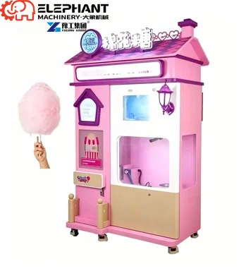 Cotton Candy Vending Machine Auto Humidity Control No Sticky Sugar Floss Maker Machine