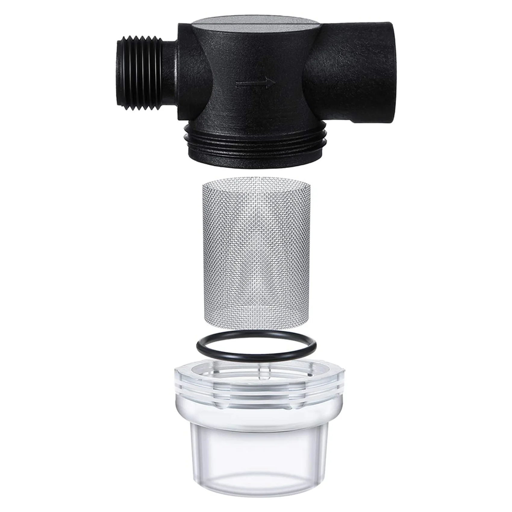 B83B-2X Water Pump Strainer Filter, RV Replacement 1/2 Inch Twist-On Pipe Strainer Compatible With WFCO Or Shurflo Pumps