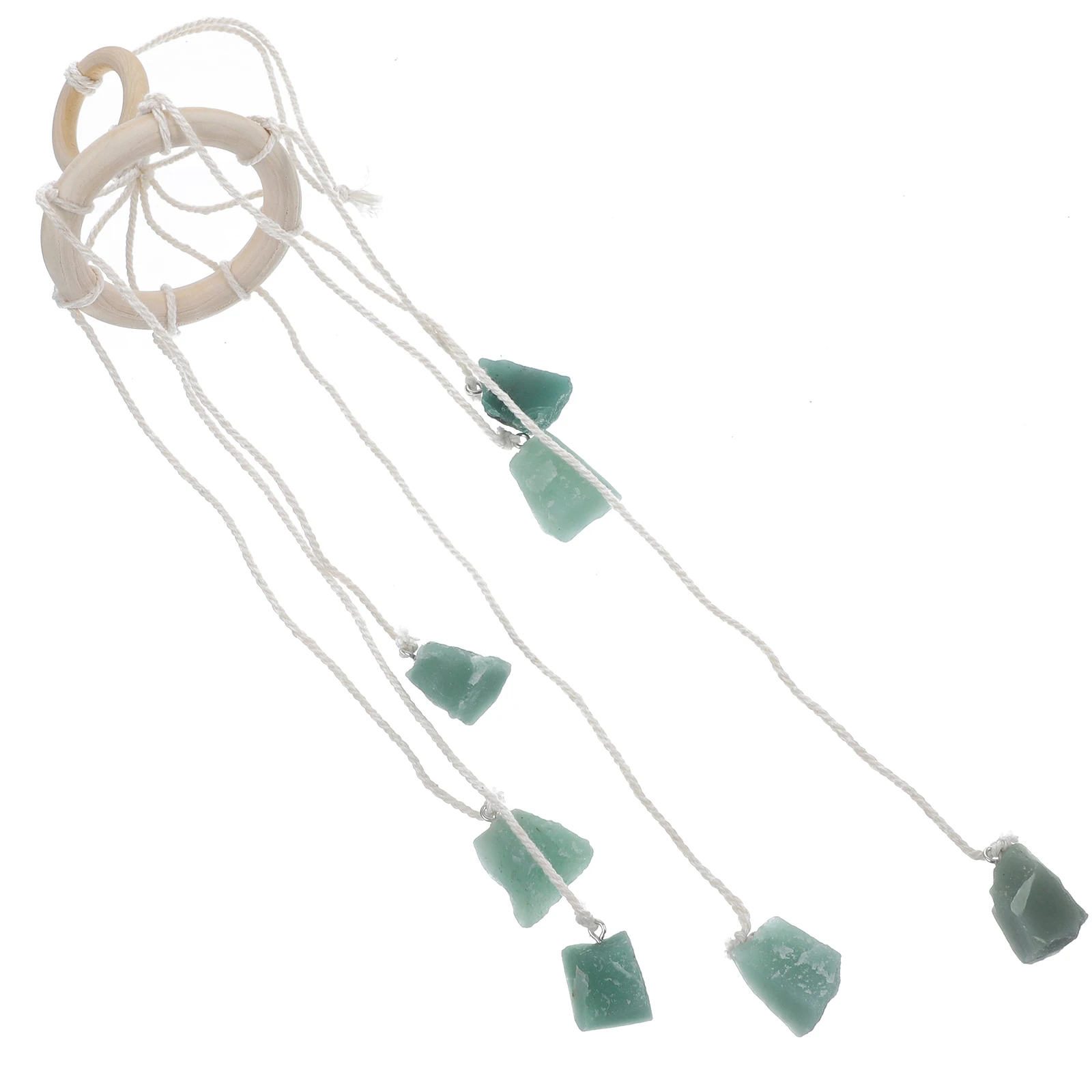 

Natural Chakra Crystal Decor Wall Hanging Pendant Handmade For Balcony Decoration Chakra Stone Wind Chime Hanging