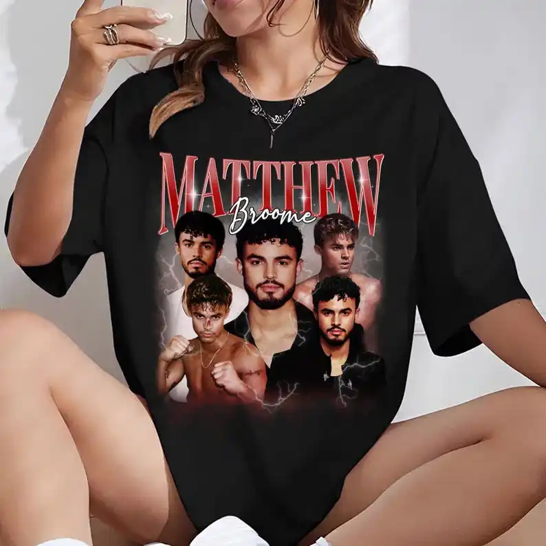 Matthew broome collage tshirt, trending culpa mia, My Fault London movie shirt