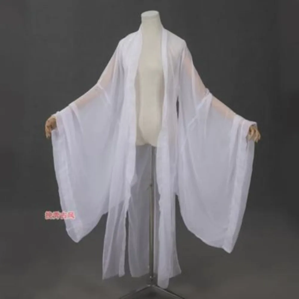 Original Hanfu Blouse Female White Fairy Long Chinese Sun Protection Clothes Big Sleeves Chinese Traditional Hanfu Women Jacket