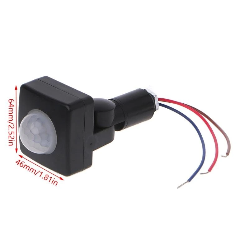 090F LED 110 ° 100W Infrarrojo PIR movimiento Detector luz Interruptor luz 110-240V