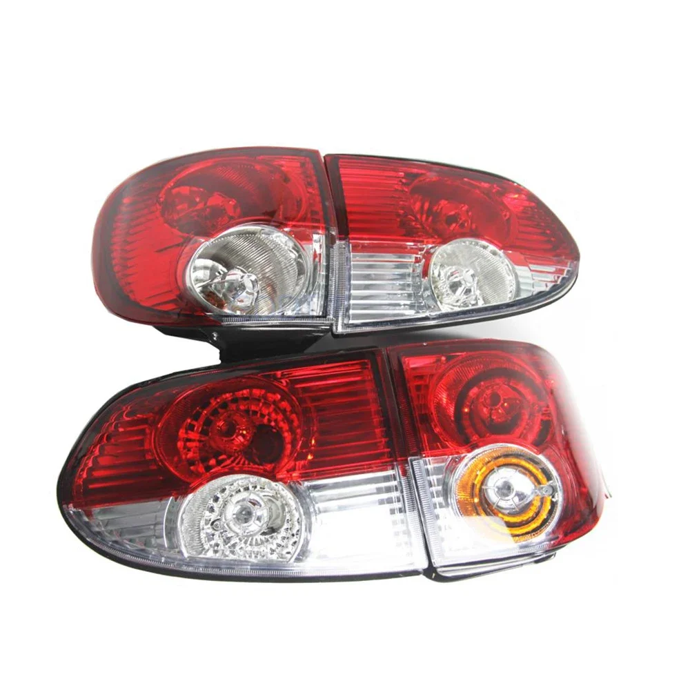 4 Pcs New Style Tail Light Set for Hyundai H1 2001-2007 Warning Lamp Rear Turn Signal Brake Lights with Free Bulbs Accessories