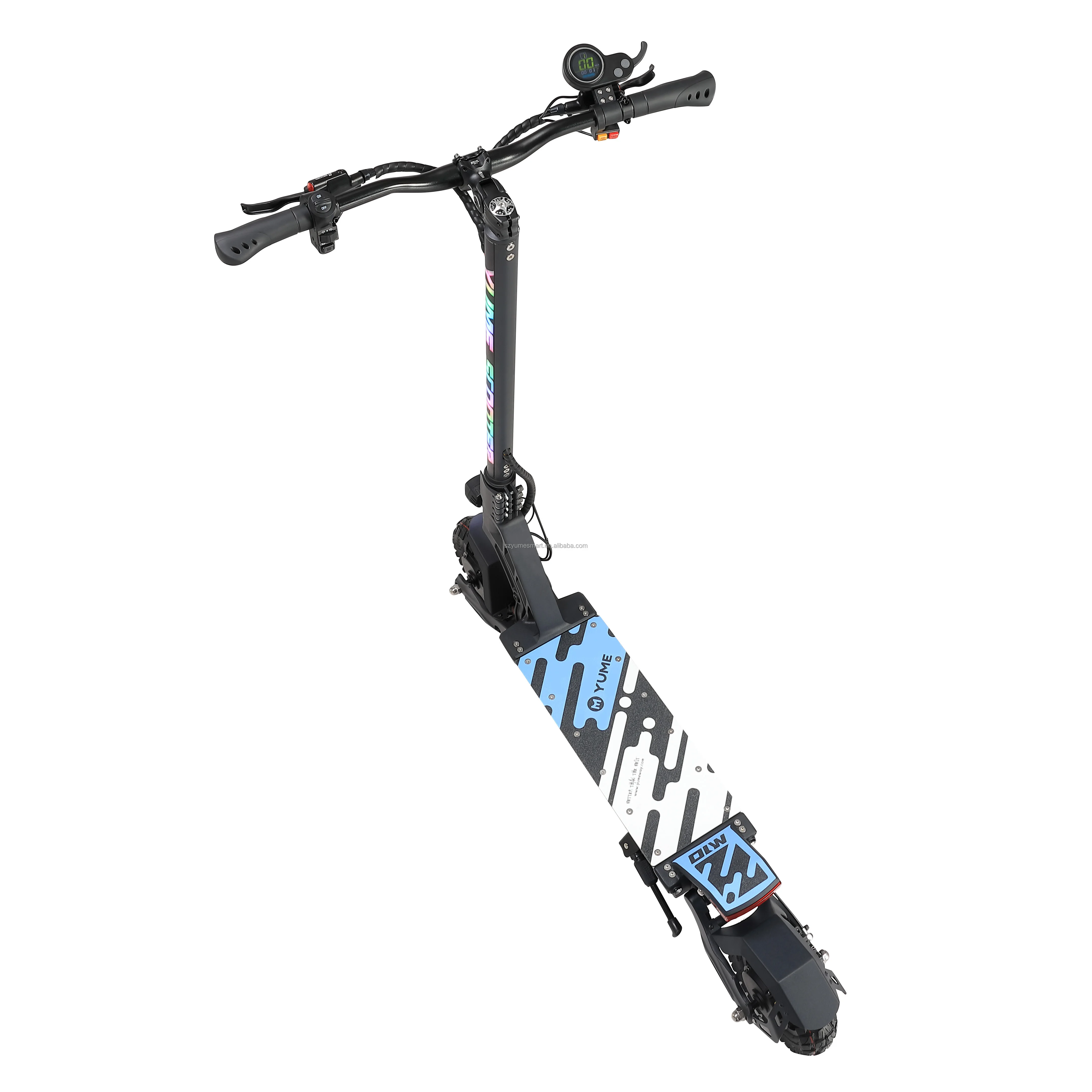 YUME M10 سكوتر كهربائي مع 2000 واط/2400 واط محرك مزدوج جديد وصول 10 بوصة إطار الطريق قابل للطي 70 km/ساعة سرعة الكبار سكوتر الولايات المتحدة الأسهم