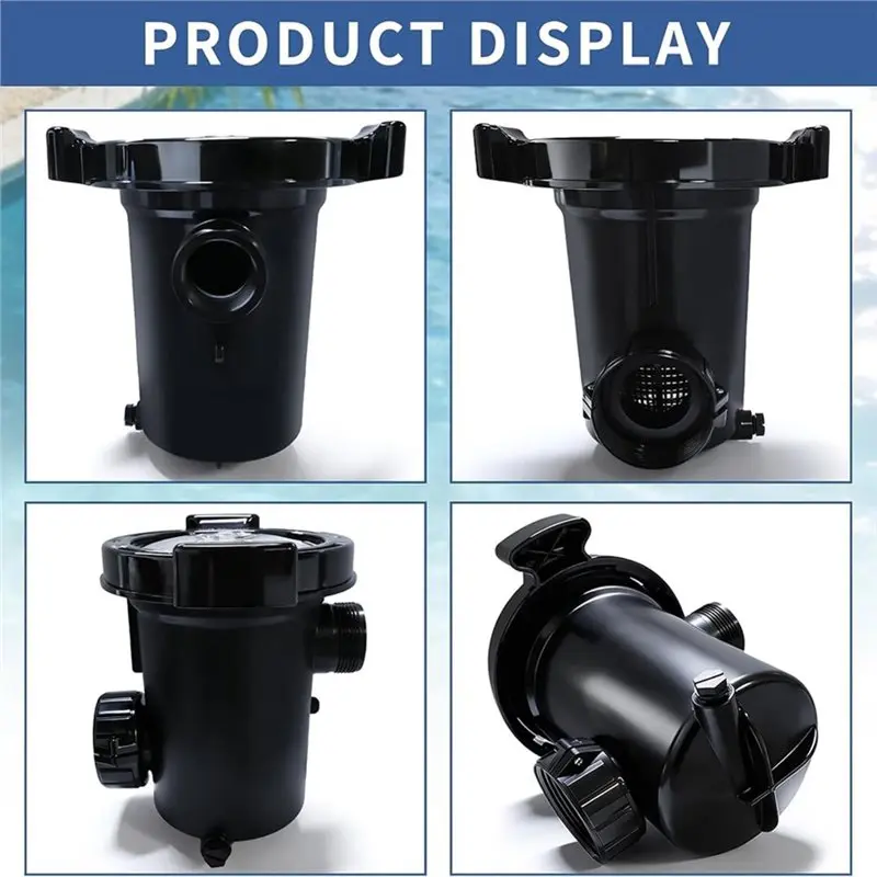 ABHI-For Waterway Hi-Flo Pumps 310-6500B Pump Strainer Housing With Lid& Basket For Pool& Spa Replacement Part
