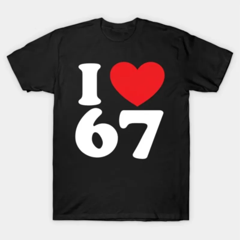 Six seven 67 meme T shirt for  Women Hiphop Streetwear Short sleeve Tops  T-Shirt J1