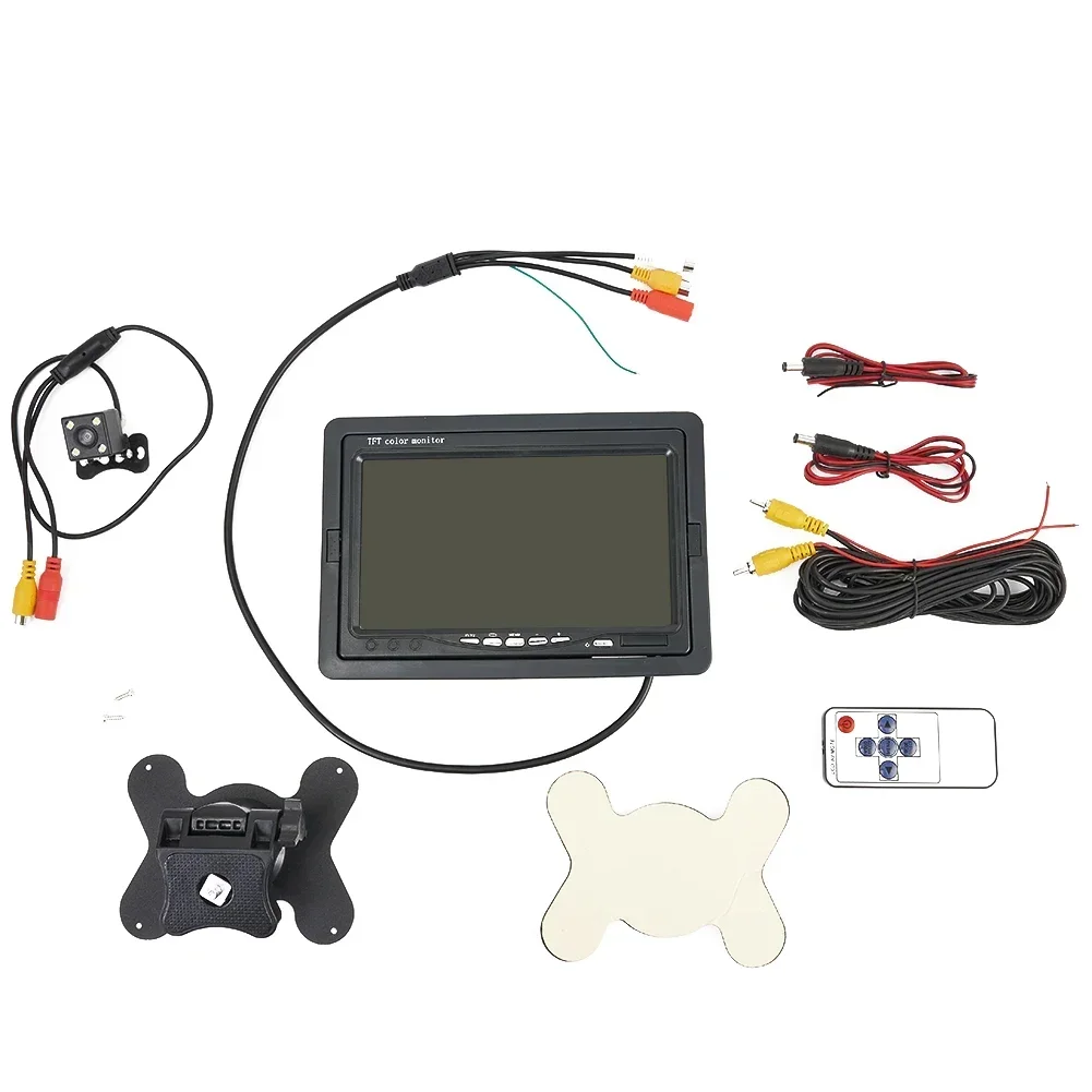 Bracket 7 Inch Car Monitor Power Cord Remote Control Reversing Camera User Manual Waterproof Rear Camera High Quality