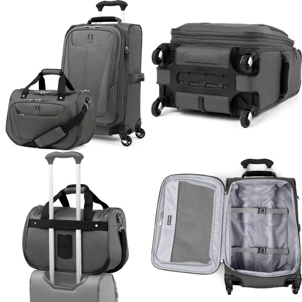 

Travelpro Maxlite 5 Softside Expandable Luggage with 4 Spinner Wheels/Soft Underseat Tote, Lightweight Suitcase, Men and Women,