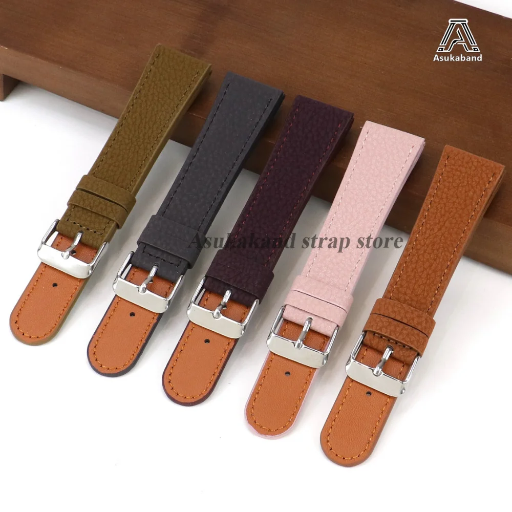 22mm Palm Pattern Leather Watchband for Samsung for Huawei Smartwatch Watchstrap Sport Universal Men Women Bracelet Accessories