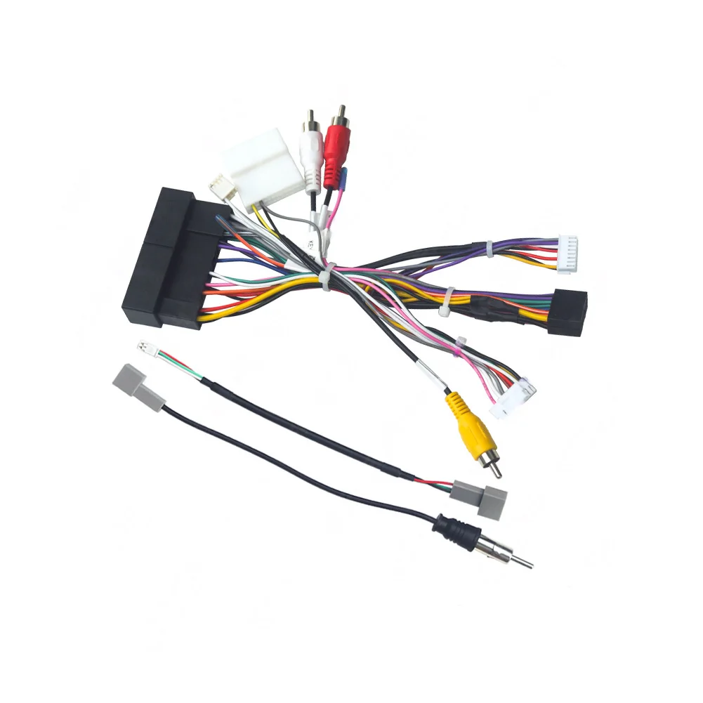 For Hyundai Veloster 2011 Dedicated Wiring Harness with CANBUS Support for Horizontal 16 Pin Large Screen Head Units