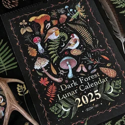 Dark Forest Lunar Calendar 2025 Contains 12 Original Illustrations Drawn Throughout The Year 12 Monthly Colorful Wall Calendar