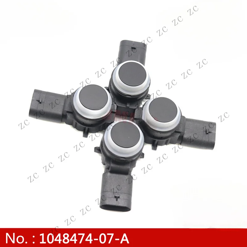 S+ 1048474-07-A 4PCS New Ultrasonic Parking Sensor For Tesla Model S Model X 14-16