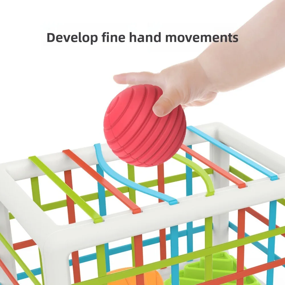 Zabawka sensoryczna tęczowa dla niemowląt, wczesna edukacja, rozpoznawanie kształtów i kolorów, rozwój umiejętności motorycznych, gra edukacyjna dla maluchów.