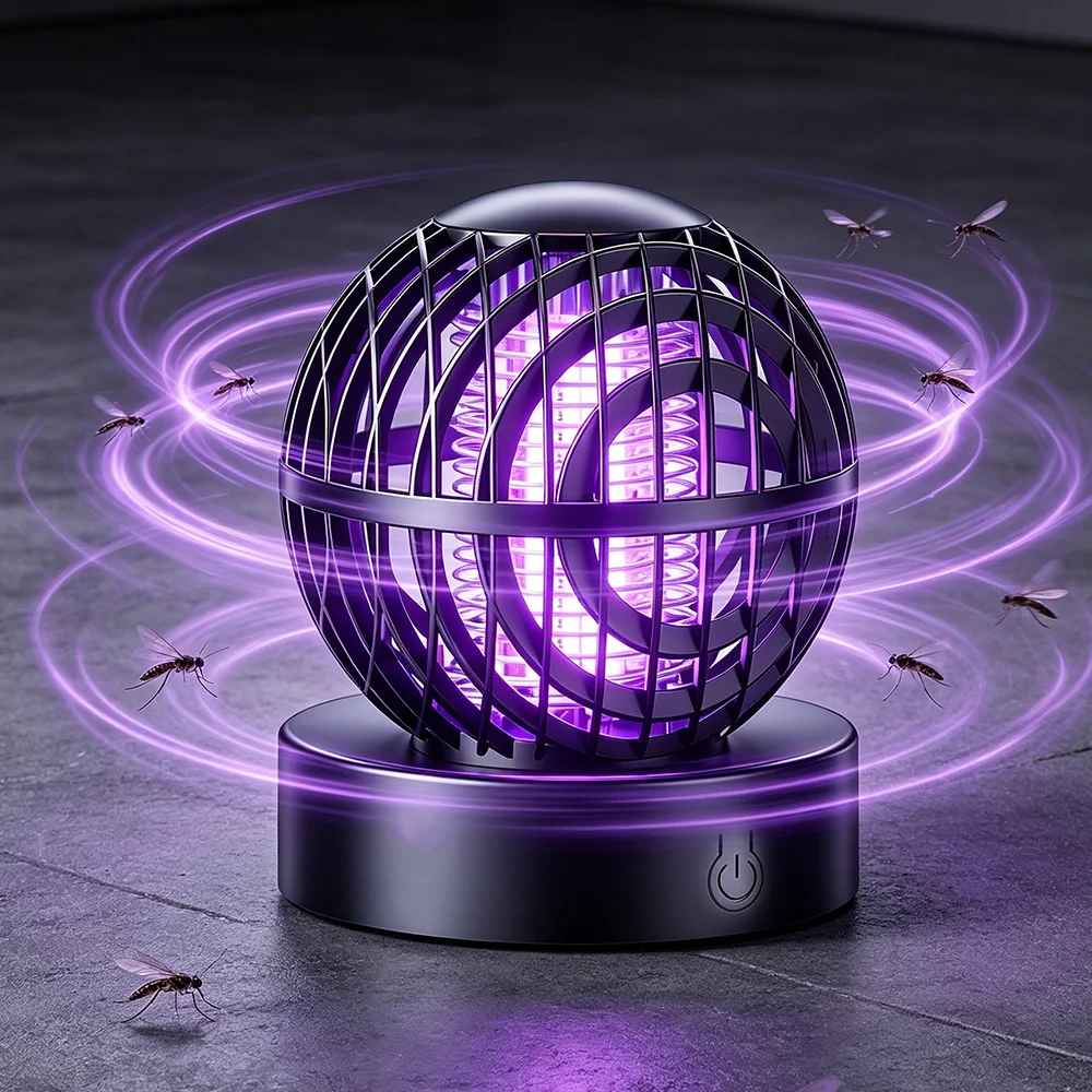 

2 in 1 Electric Mosquito Killer Lamp 395nm UV Light Portable USB Rechargeable Night Light Electric Shock Mosquito Killer Lamp