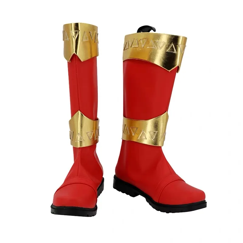 Anime elegante adultos niños Ranger Kishiryu Sentai Ryusoulger Cosplay zapatos botas fiesta de Halloween juego de rol hombres