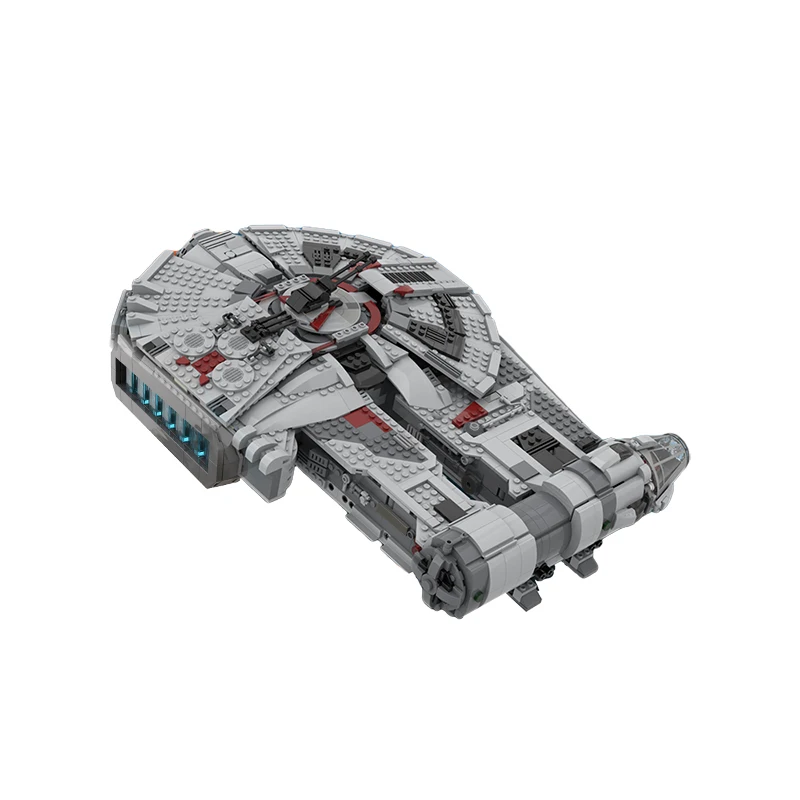 BuildMoc Transport Spaceship YT-2400 Freighter Building Blocks Set Space Wars Fighter Bricks Toys For Children Kid Birthday Gift