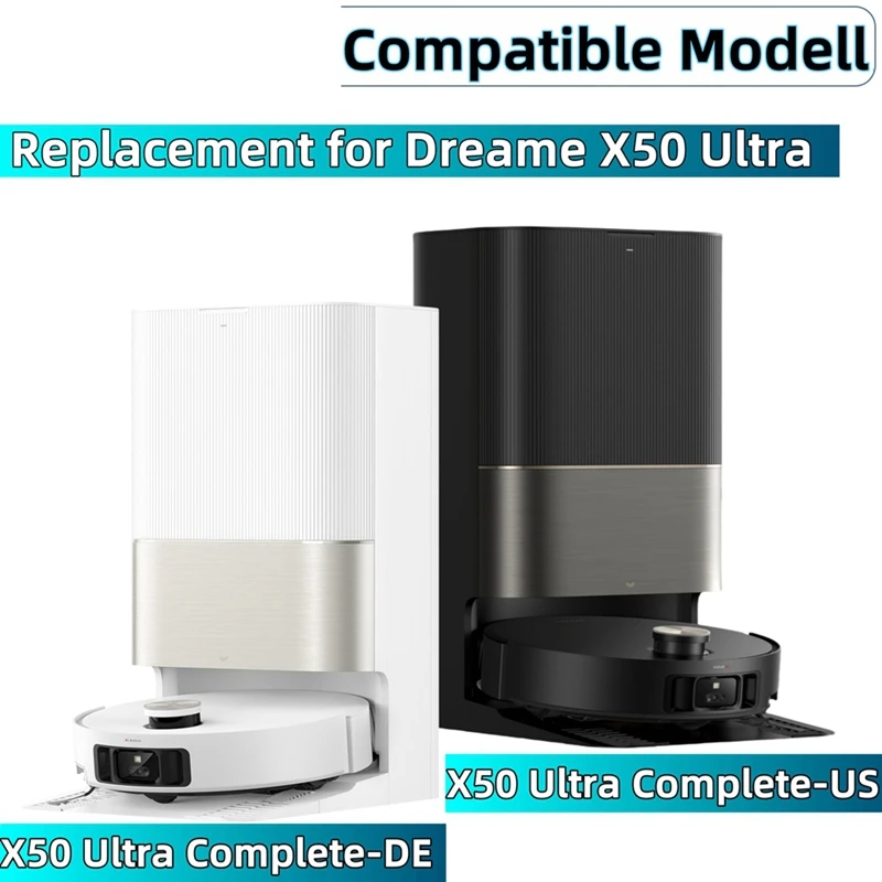 ABDJ-ملحق للمكنسة الكهربائية الروبوتية Dreame X50 Ultra Complete، والفرشاة الرئيسية، والمرشحات، وسادات الممسحة، والفرش الجانبية، وأكياس الغبار