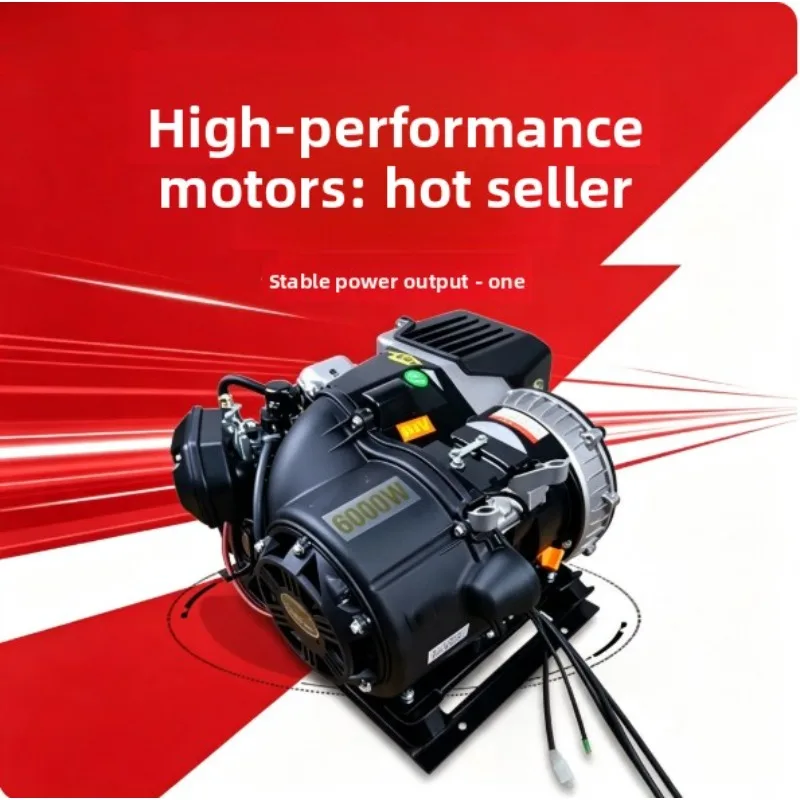 6KW Electric Start Dual Cooling Range Extender 48V 60V 72V Silent Frequency Conversion For Electric Vehicle Generator Parts