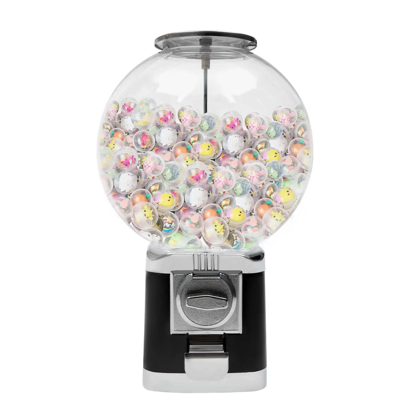 

Gdrasuya10 Vending Machine, 18.11" Big Bubble Gumball Machine Lockable Candy Gumball Dispenser Machine Large Capacity Toy Vendin