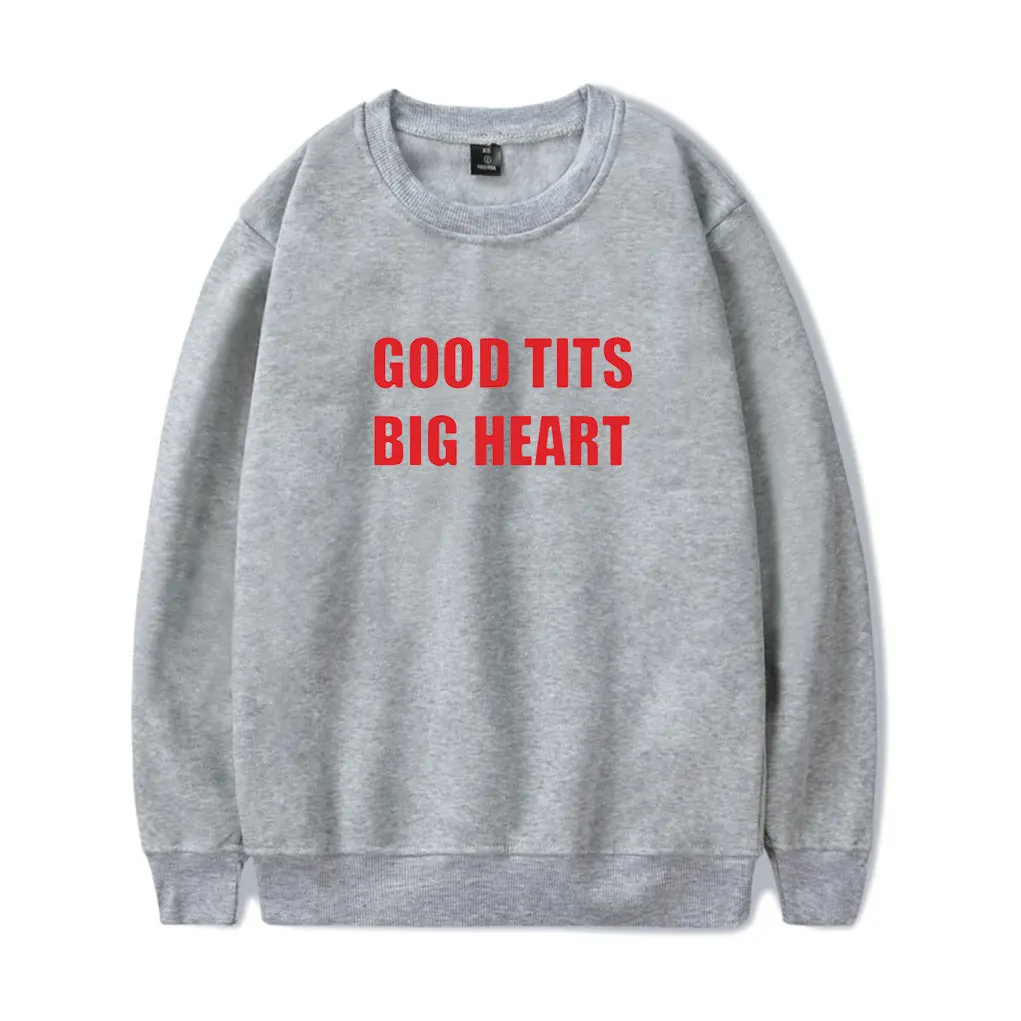 سويت شيرت Renee Rapp Good Tits Big Heart بأكمام طويلة للرجال/النساء، بلوفر لمحبي الموسيقى