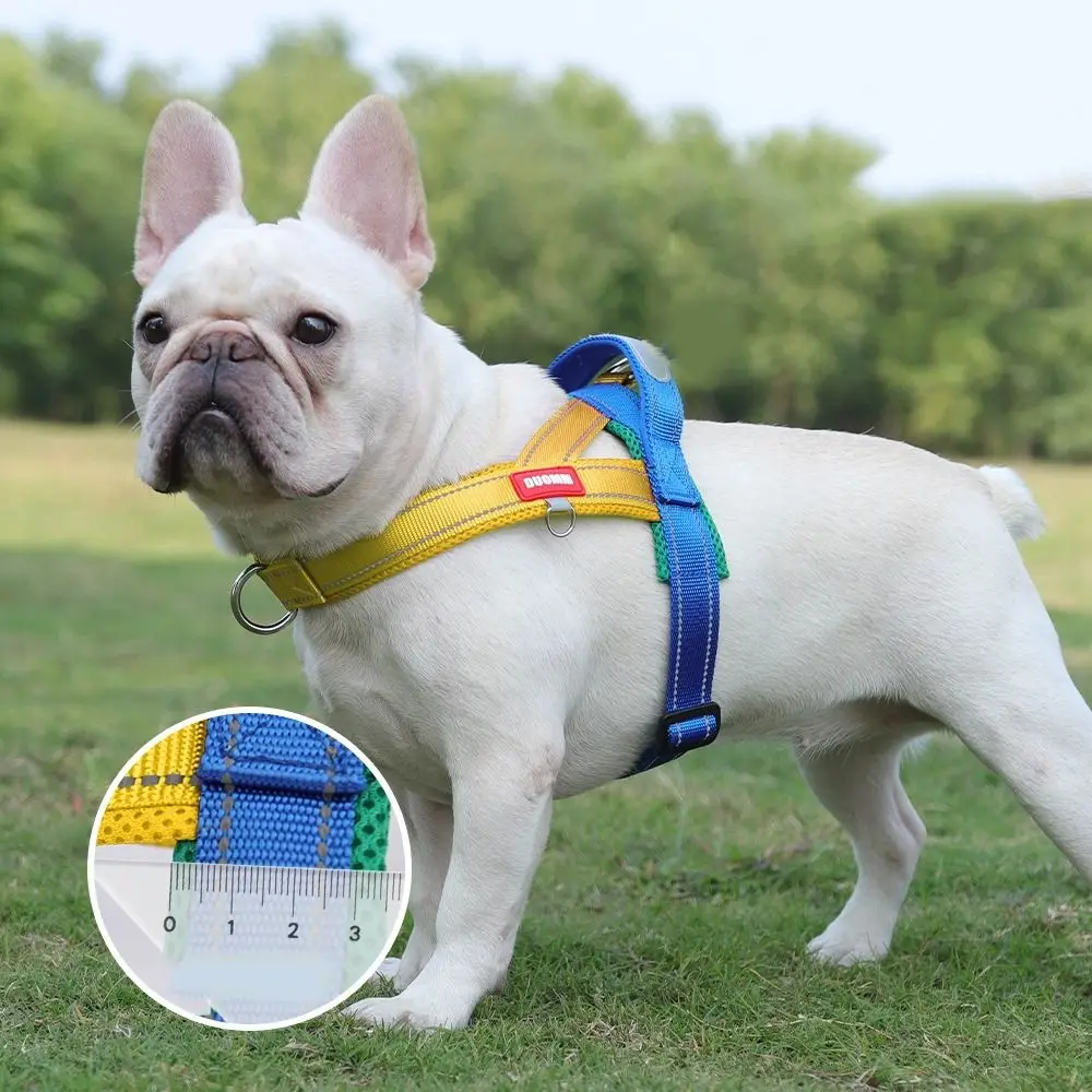 قابل للتعديل الكلب تسخير سترة مريحة عاكسة الكلب حزام الصدر واقية من الانفجار مقاومة للاهتراء سترة للحيوانات الأليفة للكلاب المتوسطة الصغيرة