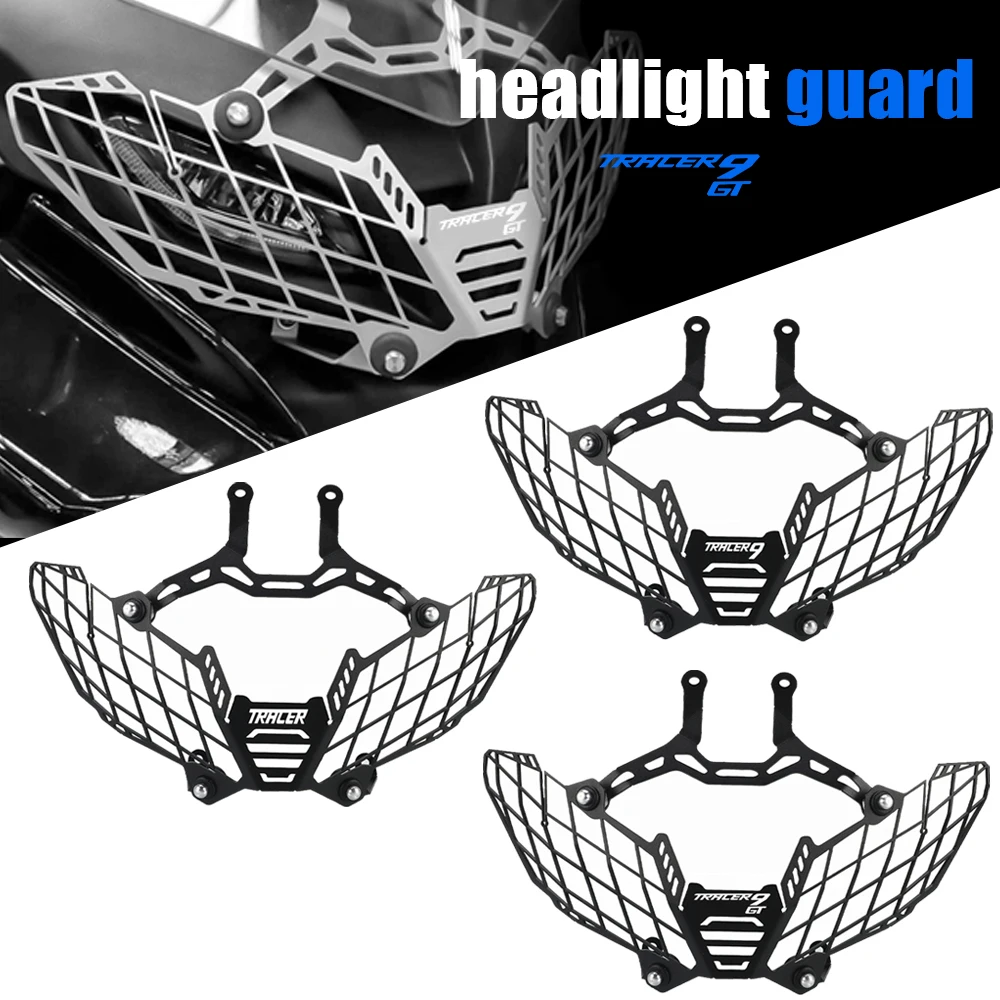 

Motorcycle For Yamaha Tracer 9 GT Accessories Front Grille GT9 2021-2024 2023 2022 Tracer 9 9GT Headlight Guard Cover Protector