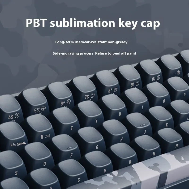 LOFREE 68 Keys Tri-Mode Wireless Mechanical Keyboard Hot-Swappable  Pro Yellow Switch PBT Keycaps for PC Mac iPad Gaming Office