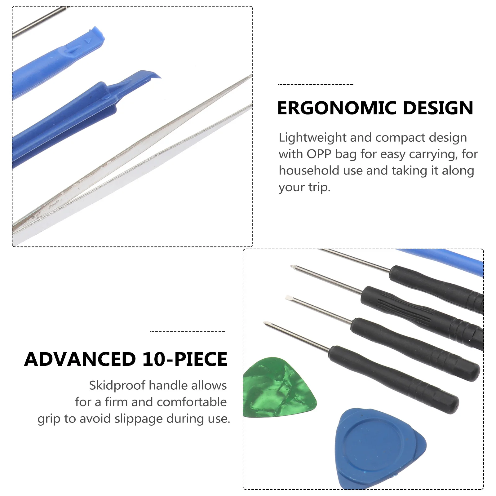 10Pcs Mobile Phone Repair Kit Professional Opening Tools Magnetic Screwdriver Pry Set for X 8 Plus 6S 5S 5C 4S 3