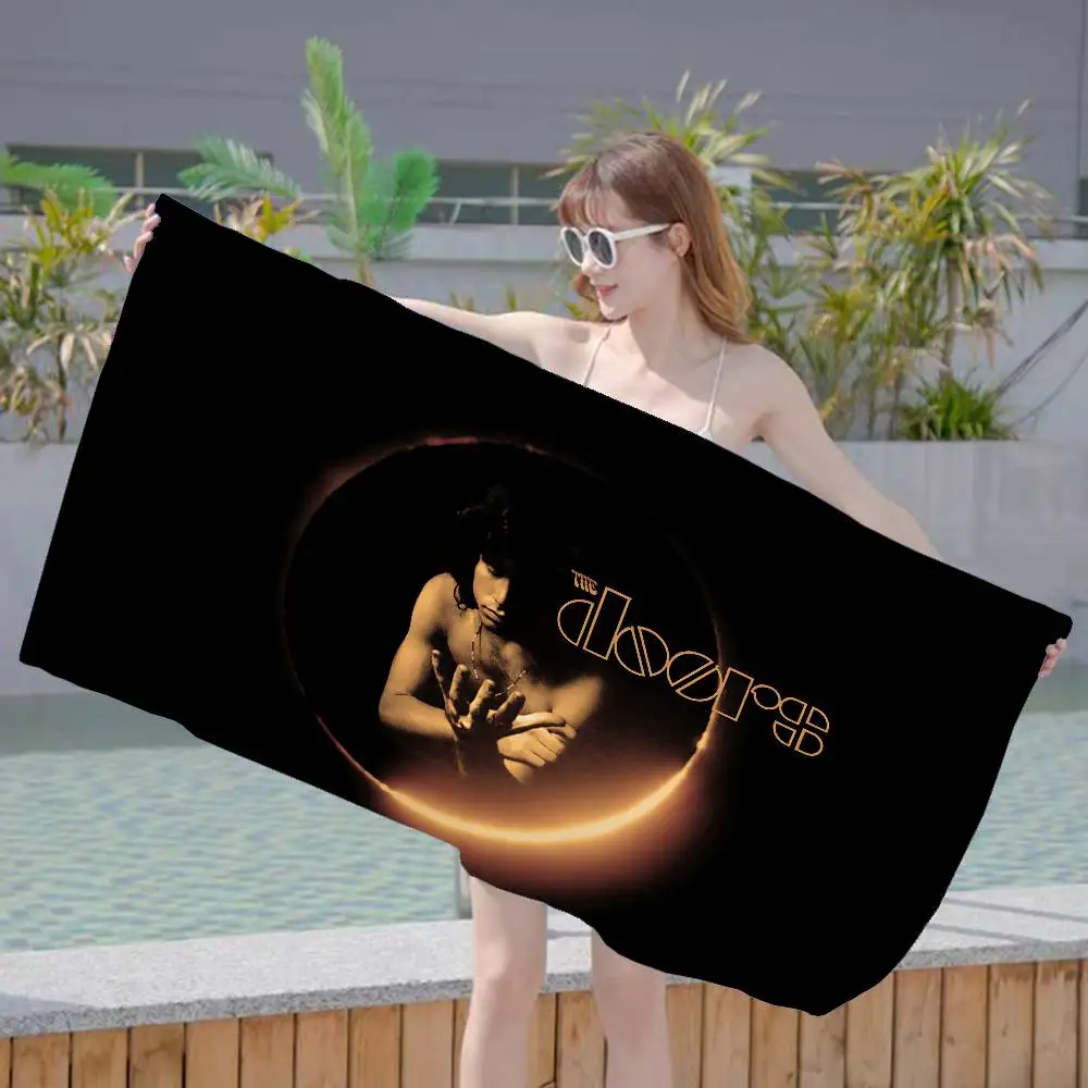 Rock Band T-The D-Doors Microfiber Beach Towel Absorbent Quick dry Soft Yoga Swimming Resort Mountain Climbing Towel
