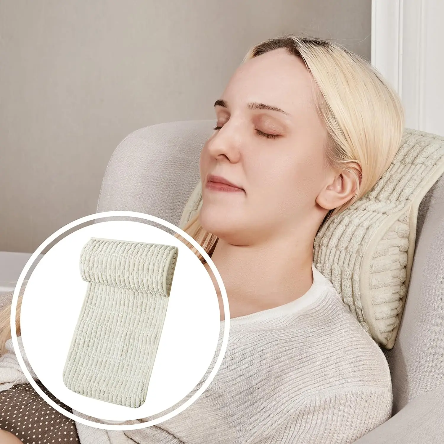

Headrest Memory Pillow, Support Cushions For Neck, Ba Or Leg For Sofas, Recliners, Office Chairs, Massage Chairs For Ne Pain