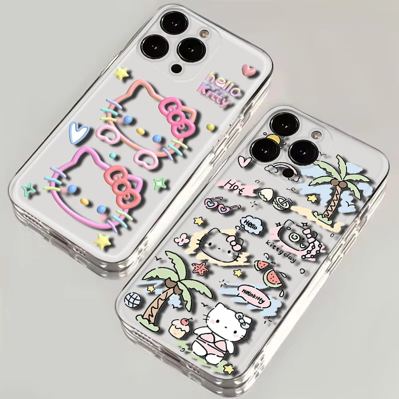 hello kitty cute Soft Case for LG K71 K8 Plus K9 Lite Q510 K92 Q92 Stylo 6 7 V40 V50 V60 Velvet G9 X4 Q61 Q60