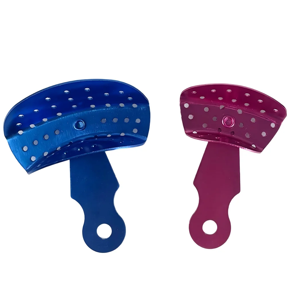 

Dental Aluminum Alloy Rotatable Adjustable Impression Trays Perforated Autoclavable Oral Trays Adult /Children Dentistry Tools