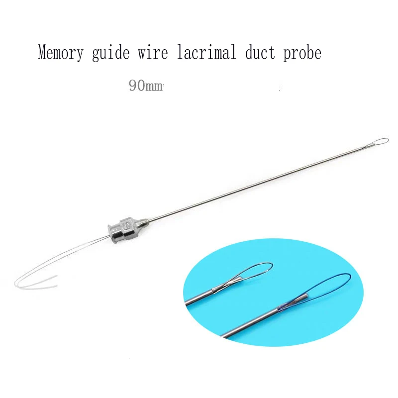 Ophthalmic microsurgical instruments - Memory guide wire lacrimal duct probe - Traction probe - Traction guide wire laser probe