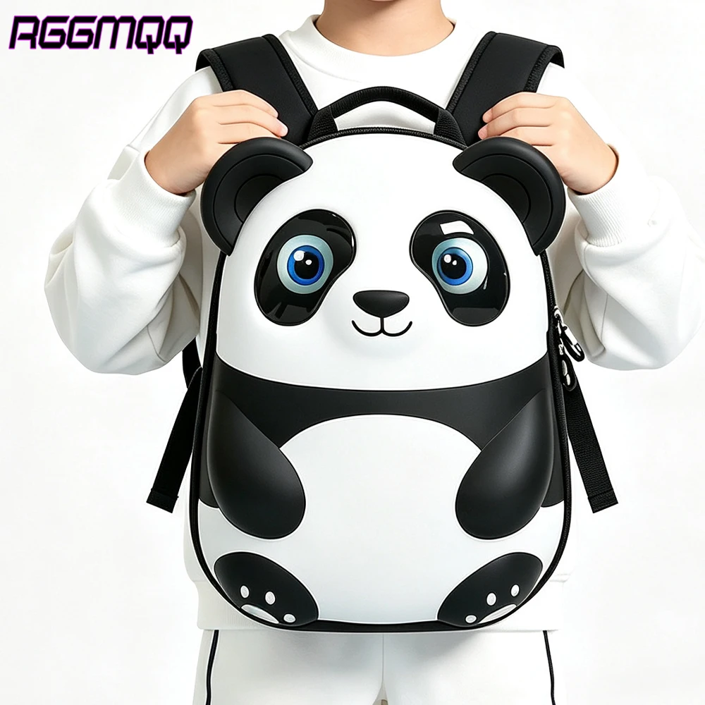 Panda Backpack with Bluetooth DIY LED Screen - Waterproof Hard Shell Shoulder Daypack,Customizable Display Bag for Women & Girls
