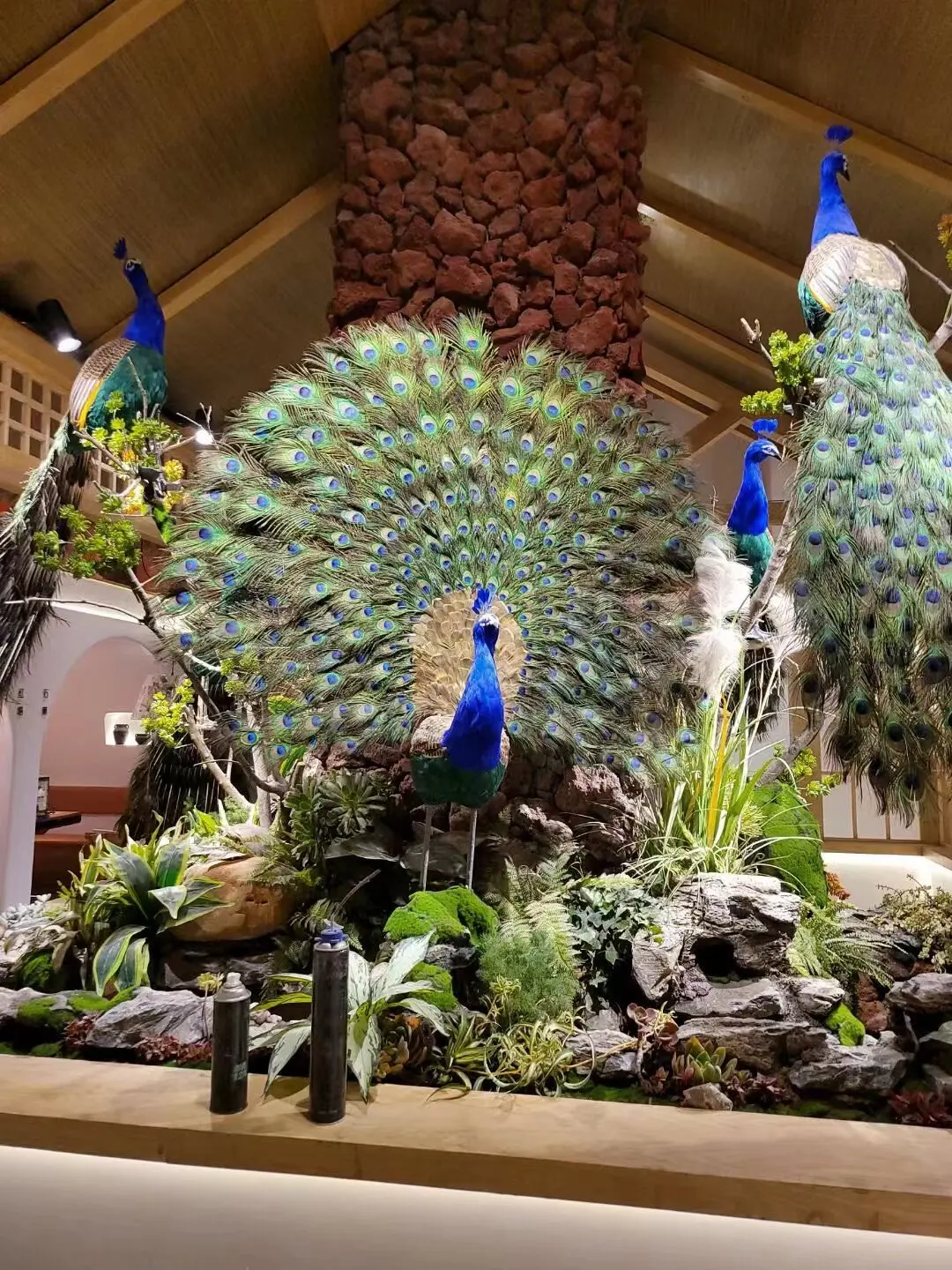 huge simulation Peacock Model Realistic Colorful Foam & Real Feather Beautiful big tail peacock about 150cm